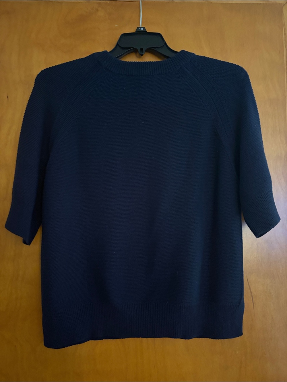 French Connection Navy Short-Sleeve Women’s Sweater - Picture 5 of 5